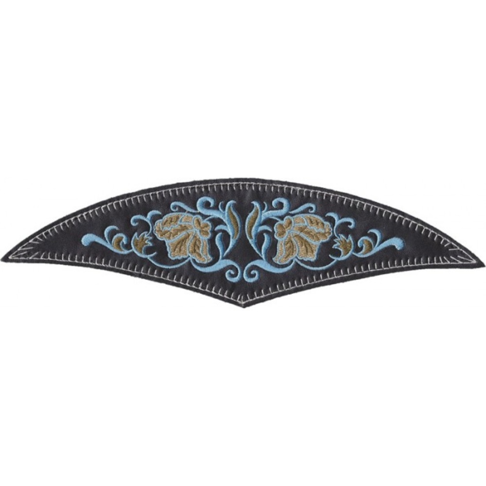 Blooming Flower Turquoise Hat Patch